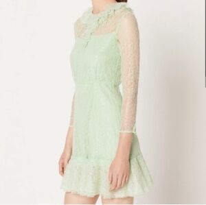 Sandro Mint Green Lace Dress